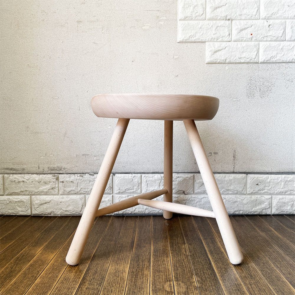 ワーナー Werner シューメーカーチェア Shoemaker Chair NO.42 スツール ビーチ材 ラーズ・ワーナー デンマーク 北欧家具 定価￥38,500- ◎