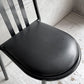 フランスビンテージ French Vintage ステヴァンチェア Stevens Chair モデルC Model C ブラック レザー クッションシート ロベール・マレ＝ステヴァンス 刻印有 A ♪