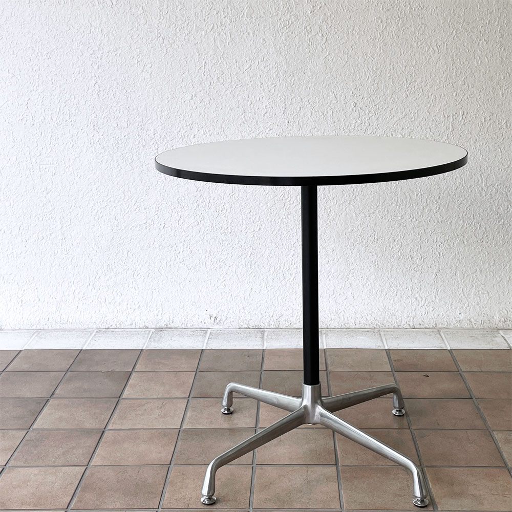 ファニチャーハンター Furniture Hunter T3 DEAN ラウンドテーブル Φ70cm メラミン天板 クロームレッグ モダンスタイル ◇
