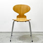 フリッツハンセン Fritz Hansen アントチェア 4本脚 ナチュラルビーチ ラッカー アルネ・ヤコブセン 北欧家具 J ●