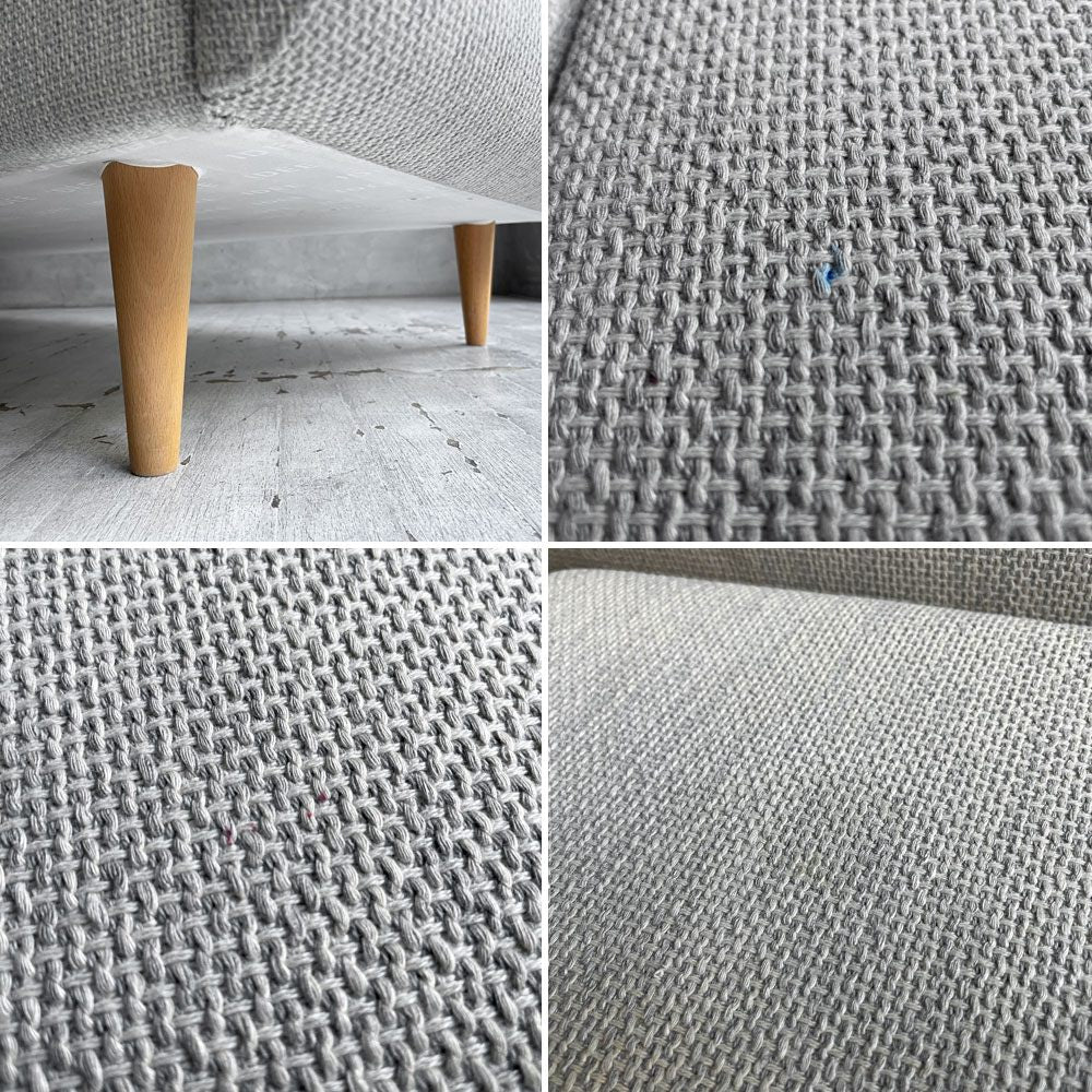 イデー IDEE ポーラ POLA SOFA 2.5人掛けソファ 2.5P ビーチ材 ファブリック ライトグレー系カラー 北欧スタイル 受注生産品 参考定価￥279,900～ ♪