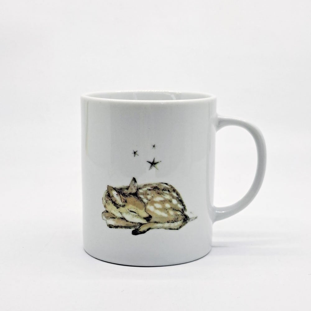 酒井駒子 鹿と星のマグカップ 糸井重里 冬のほぼ日ブックスフェア ほぼ日ストア ノベルティ 非売品 コースター付 B ●