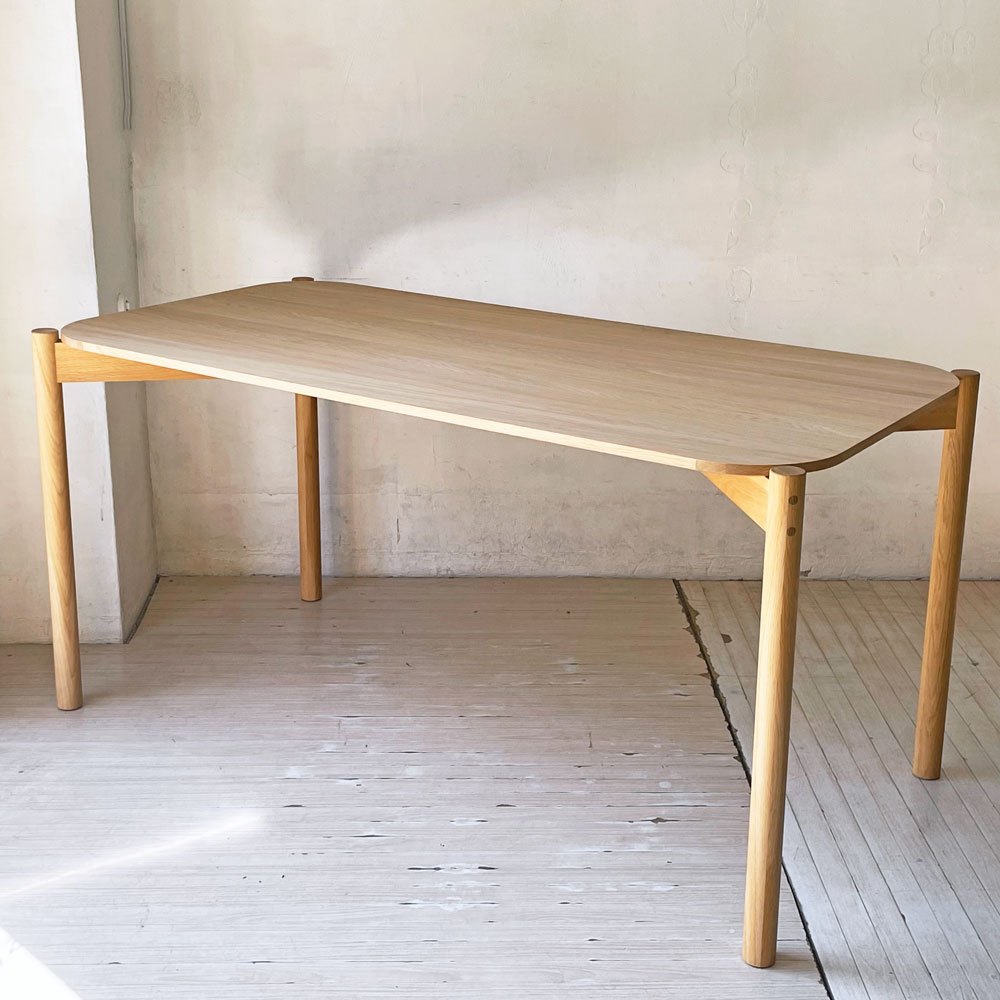 カリモクニュースタンダード Karimoku キャストール ダイニングテーブル CASTOR TABLE 150 国産ナラ材 ピュアオークカラー 定価￥145,200- 美品 ★