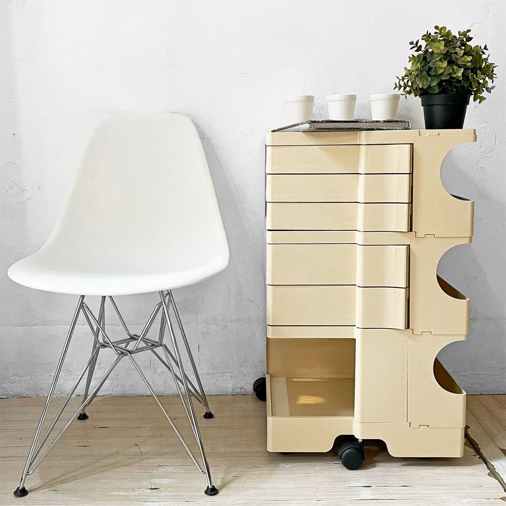 ハーマンミラー Herman Miller サイドシェルチェア ホワイトシェル ポリプロピレン製 エッフェルベース DSR C&R イームズ ミッドセンチュリー ★