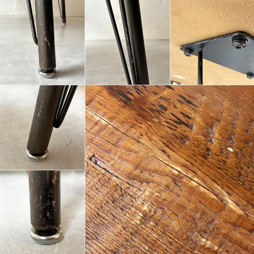 ノットアンティークス knot antiques クラッシュゲート CRASH GATE フランク3 FRANKⅢ ダイニングテーブル 作業台 W100 パイン材 無垢集成材 インダストリアル 関家具 ★