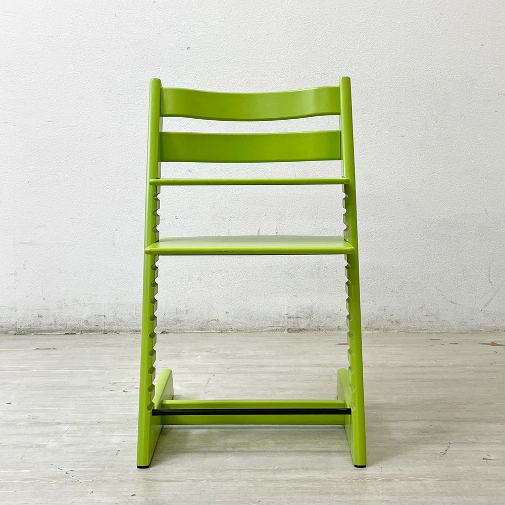 ストッケ STOKKE トリップトラップ TRIPP TRAPP ベビーチェア キッズチェア S/N無し グリーン ノルウェー 北欧家具 ●