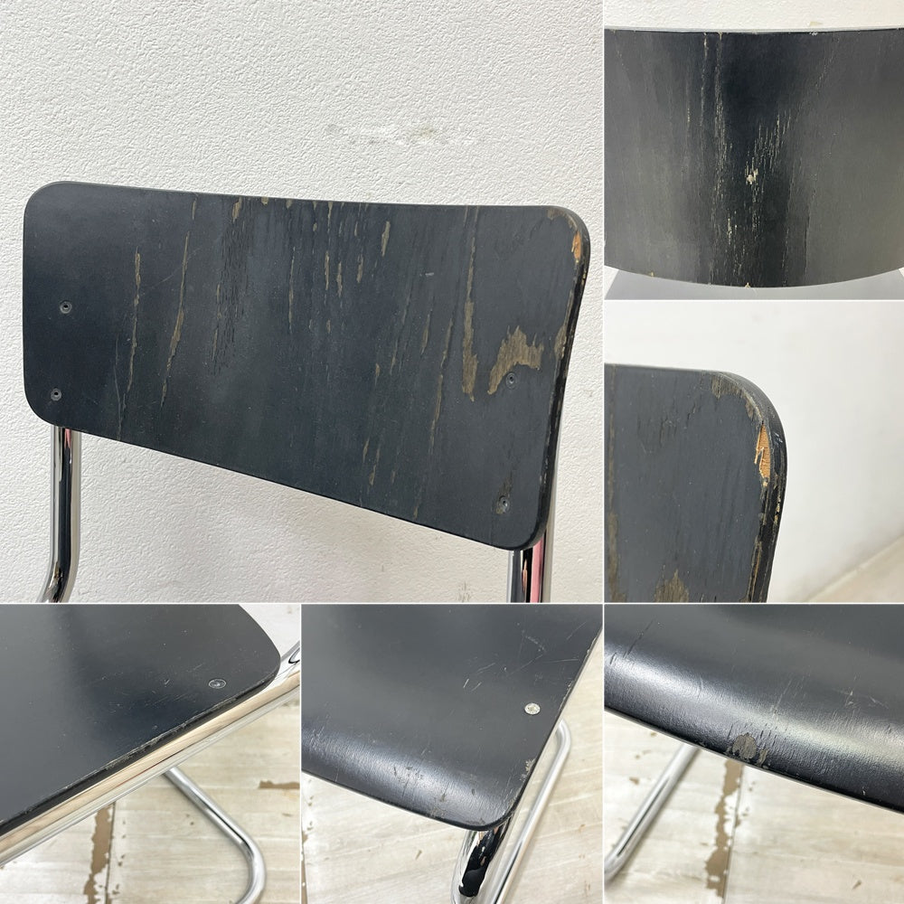 トーネット THONET S43 キャンティレバー CANTILEVER ダイニングチェア マルト・スタム ビンテージ ●