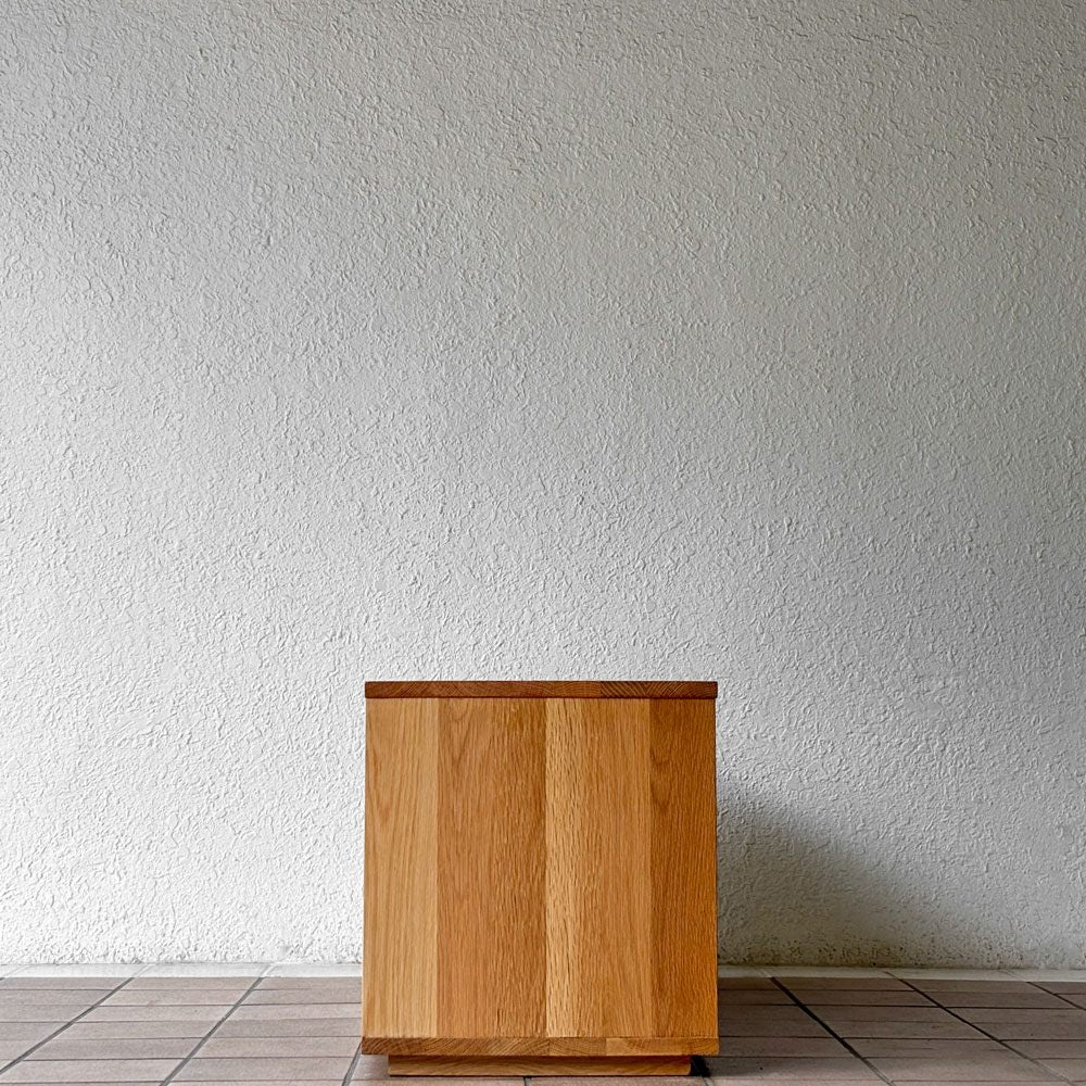 無印良品 MUJI 木製AVラック テレビボード オーク材 2ドロワー ナチュラルモダン W120cm ◇