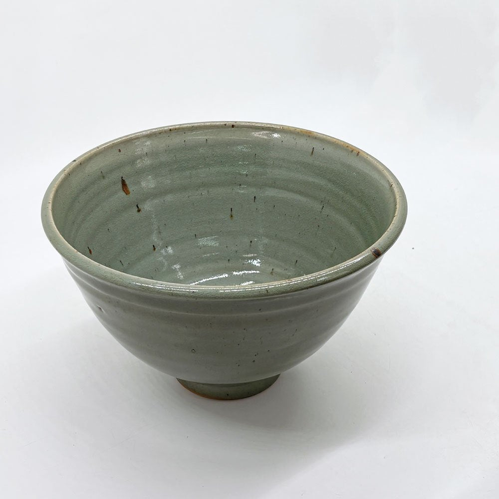 マルガレーテンヘーエ Keramische Werkstatt Margaretenhohe ボウル 丼 グリーン系 ろくろ目 李英才 現代作家 艶あり F ●