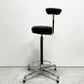 ハーマンミラー Herman Miller AO-1シリーズ パーチ Perch ワークチェア ドラフティングスツール 本革 ブラックレザー 昇降 ビンテージ ジョージネルソン 座面張替済み ●