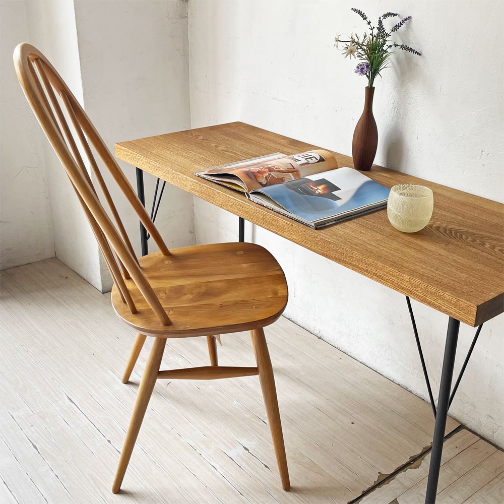 アーコール Ercol クエーカー チェア ダイニングチェア ビンテージ エルム×ビーチ材 英国家具 ★