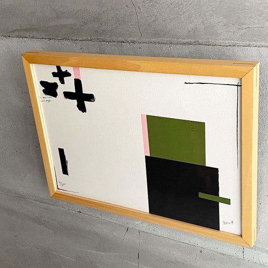 イデー IDEE 森本直樹 la pensée sauvage 野生の思考 アートポスター リトグラフ 額装品 パリ版画工房idem製作 ♪