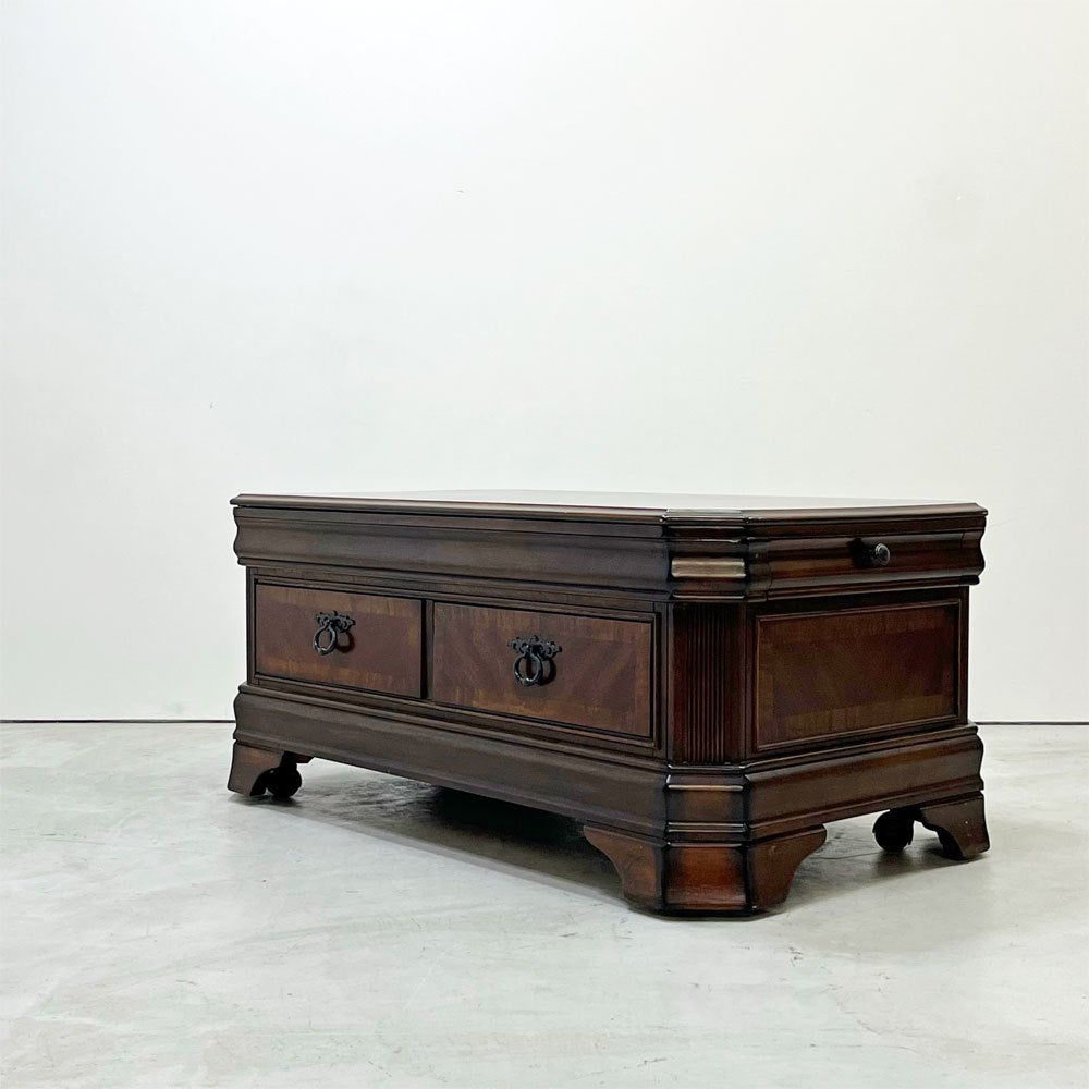 アシュレイファニチャー Ashley Furniture リフトトップ カクテルテーブル ローテーブル リビングテーブル デスク 昇降式天板 4ドロワー キャスター付き アメリカ ●