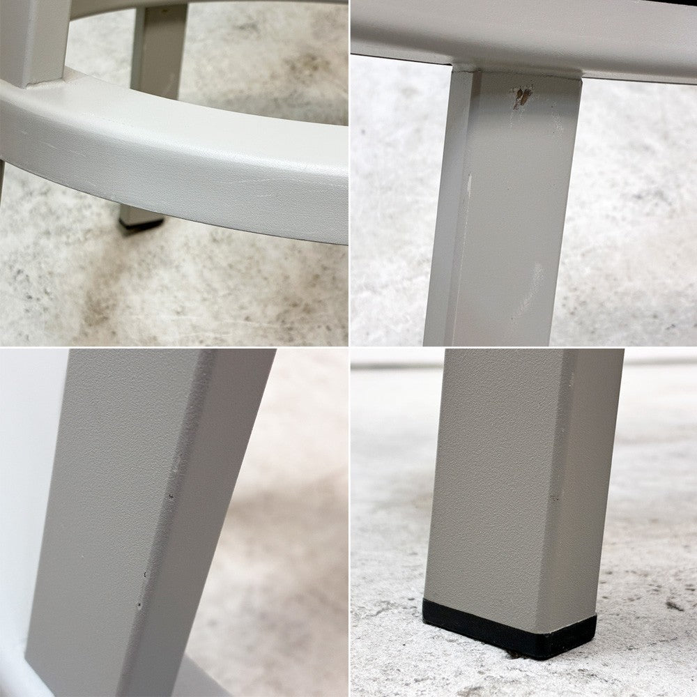 ヘイ HAY リボルバー バースツール ロー REVOLVER BAR STOOL LOW H65cm スカイグレー 回転式座面 レオン・ランズメイヤー デンマーク 定価¥51,700- A ●