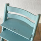 ストッケ STOKKE トリップトラップ TRIPP TRAPP ベビーチェア キッズチェア S/N無し ガード・グライダー付き アクアブルー ノルウェー 北欧家具 ◇