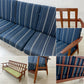 ゲタマ GETAMA GE240 3シーターソファ チーク材×オーク材 ハンス・J・ウェグナー Hans J Wegner 北欧 デンマークビンテージ 希少 ●