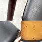 ファーストラップ FARSTRUP Model 208A ダイニングチェア チーク×アフロモシア材 レザー デンマーク ビンテージ 北欧家具 A ●