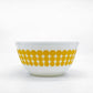 オールドパイレックス OLD PYREX ニュードット ミキシングボウル Φ18.5cm ホワイト イエロー 耐熱ミルクガラス USビンテージ ●