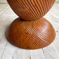 ヨーガンレール ババグーリ Jurgen Lehl Babaghuri チーク無垢材 スツール Stool ラウンド うずまき柄 ハンドメイド 一木造り プリミティブ 希少 ♪