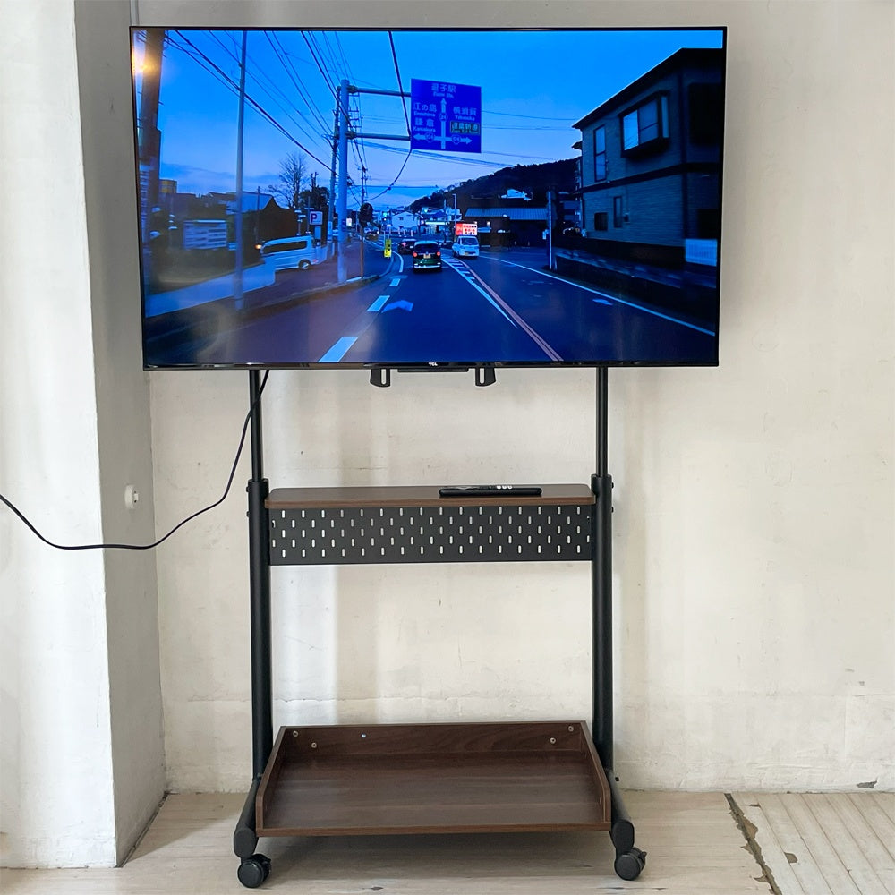 TCL ジャパンエレクトロニクス 50V型 チューナーレス 液晶テレビ 4K Google TV P63J + FITUEYES テレビスタンド 美品 ★