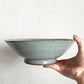 小川甚八 青灰釉 8寸鉢 深鉢 深皿  Φ23.5cm 甚八窯 笠間焼 美品 ■