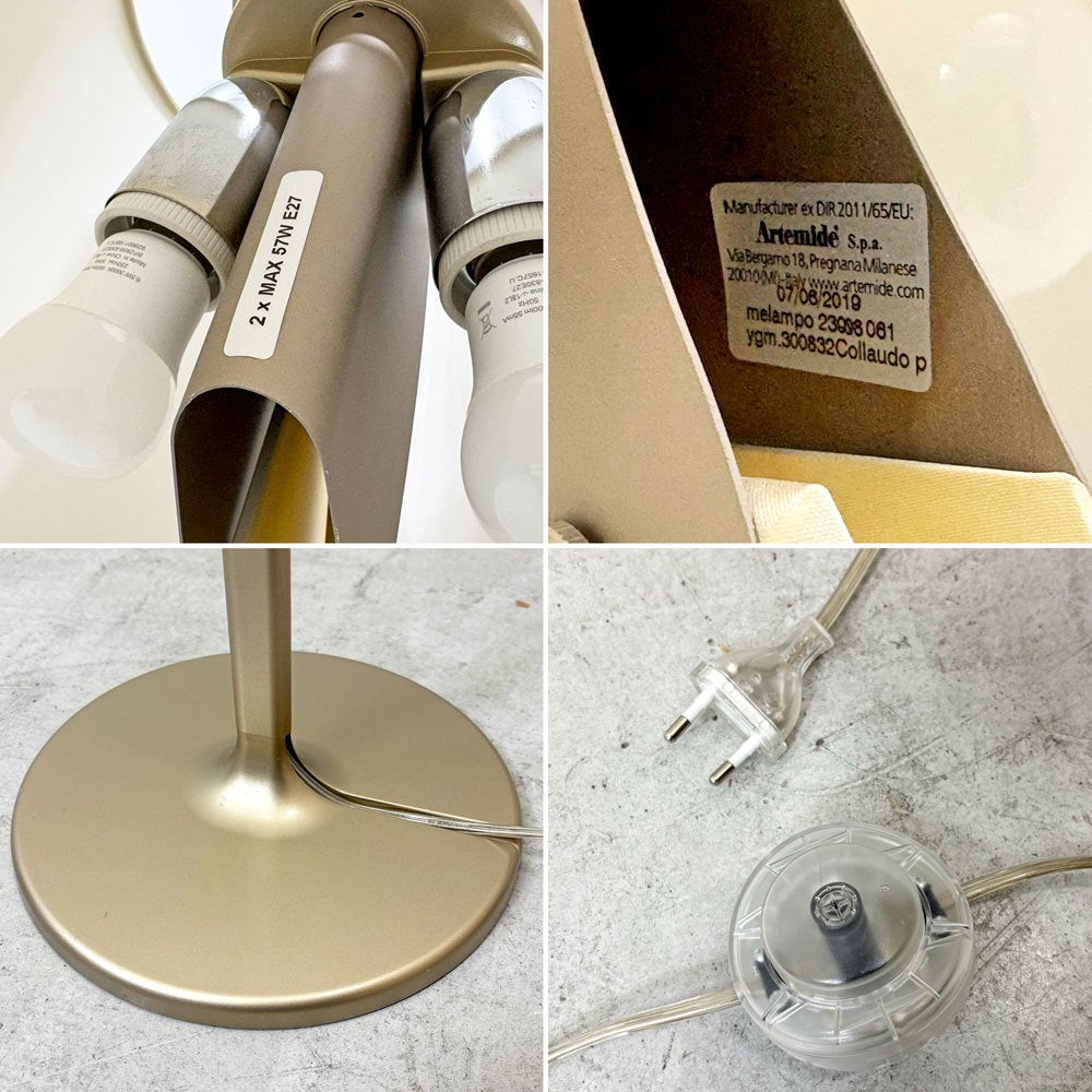 アルテミデ Artemide メランポテラ MELAMPO TERRA フロアライト スタンドライト アッパーライト 3way仕様 ブロンズカラー エイドリアン・ガルデール イタリアモダン ●