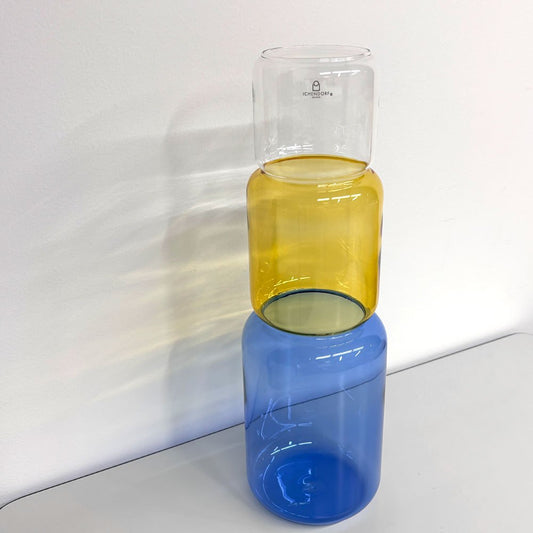 イッケンドルフ・ミラノ ICHENDORF MILANO リボルブ ベース Revolve Vase ガラス 箱付き 未使用品 ドイツ ◎