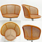 カッシーナイクスシー Cassina ixc. アリアス Alias ヤングレディ YOUNG LADY スウィベルチェア スウィベルベース ラタン 3本脚 回転式 ●