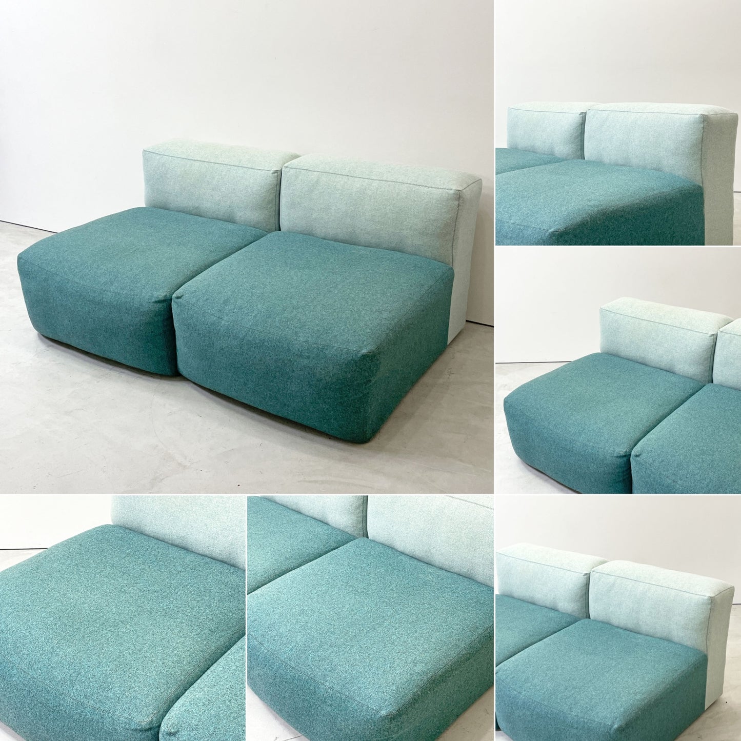 ヘイ HAY マグス MAGS SOFT モジュラーソファ S1063x2 2人掛けソファ アームレス ソファ ファブリック ダウン W157cm 北欧モダン ●