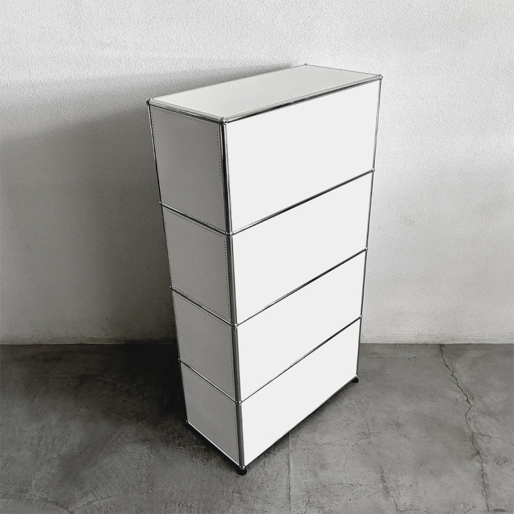 ユーエスエムハラー USMハラー USM Haller 1列×4段 シェルフ エクステンションシェルフ×1 W77.3×D37.3×H144cm 参考価格￥255,972の品 〓