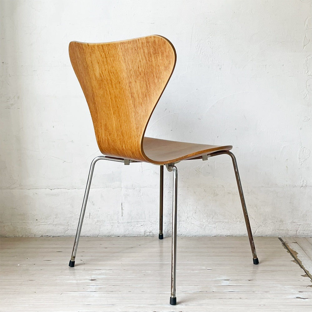 フリッツハンセン Fritz Hansen セブンチェア ダイニングチェア スタッキングチェア チェリー材 アルネ・ヤコブセン Arne Jacobsen 80’s 北欧ビンテージ デンマーク B ★