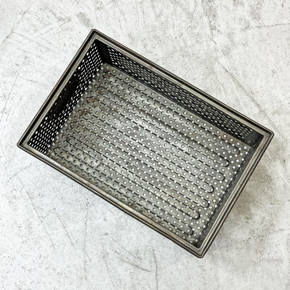 SCHAFER スタッキング ストレージボックス パンチングメタル インダストリアル ドイツビンテージ E ●