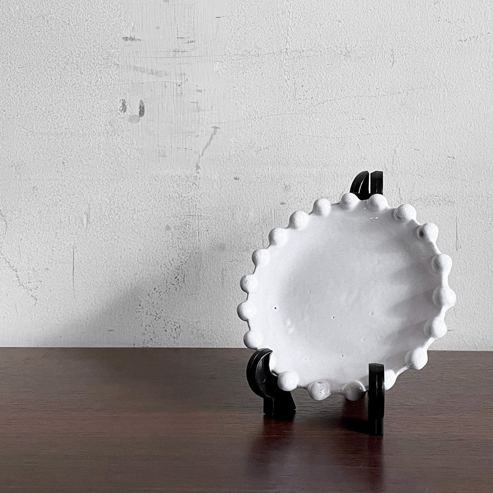 アスティエ・ド・ヴィラット Astier de Villatte アデライド ADELAIDE ソーサー W13cm 陶器 フランス ■