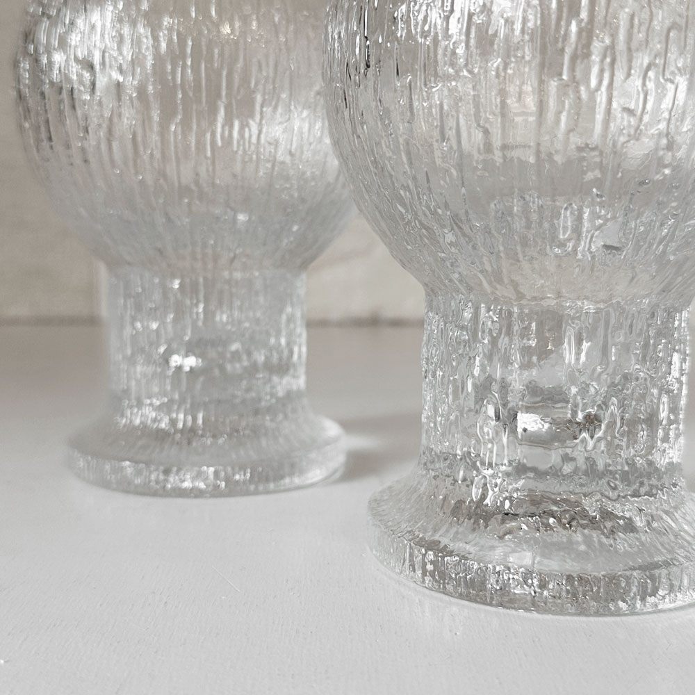 イッタラ iittala ケッケリト Kekkerit ビアグラス H14cm ティモ・サルパネヴァ ビンテージ ペア 北欧食器 B ◎