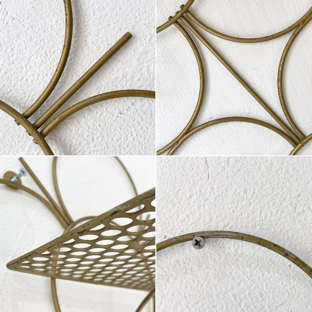 ミッドセンチュリー デザイン Mid Century Desing ビンテージ ワイヤー メタル ウォールシェルフ アトミックデザイン  Wire Metal wall shelf ★