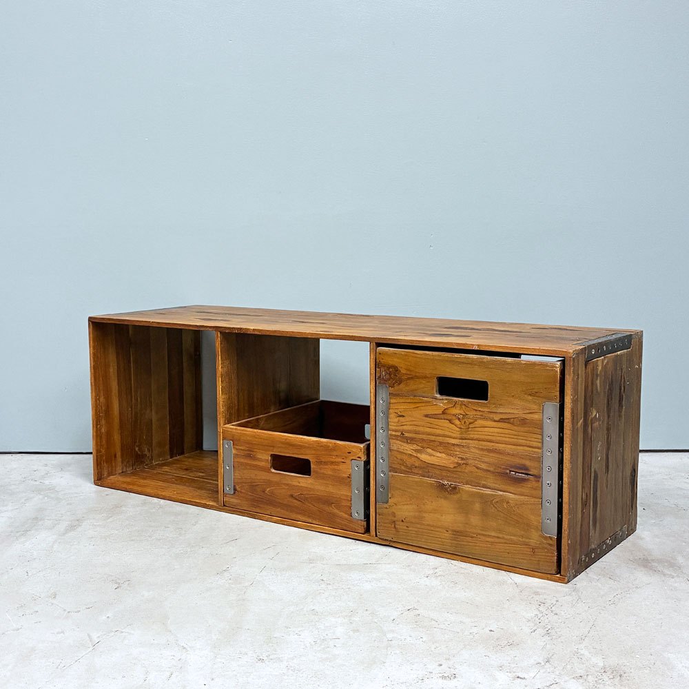 アクメファニチャー ACME Furniture トロイ TROY オープンシェルフ 3段 Lサイズ + トロイボックス TROY BOX S & L 2個セット ◎