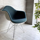 ハーマンミラー Herman Miller アームシェルチェア モダンファニチャーセールス FRP アプホルスター ファブリック張り替え済み エッフェルベース イームズ ビンテージ ♪