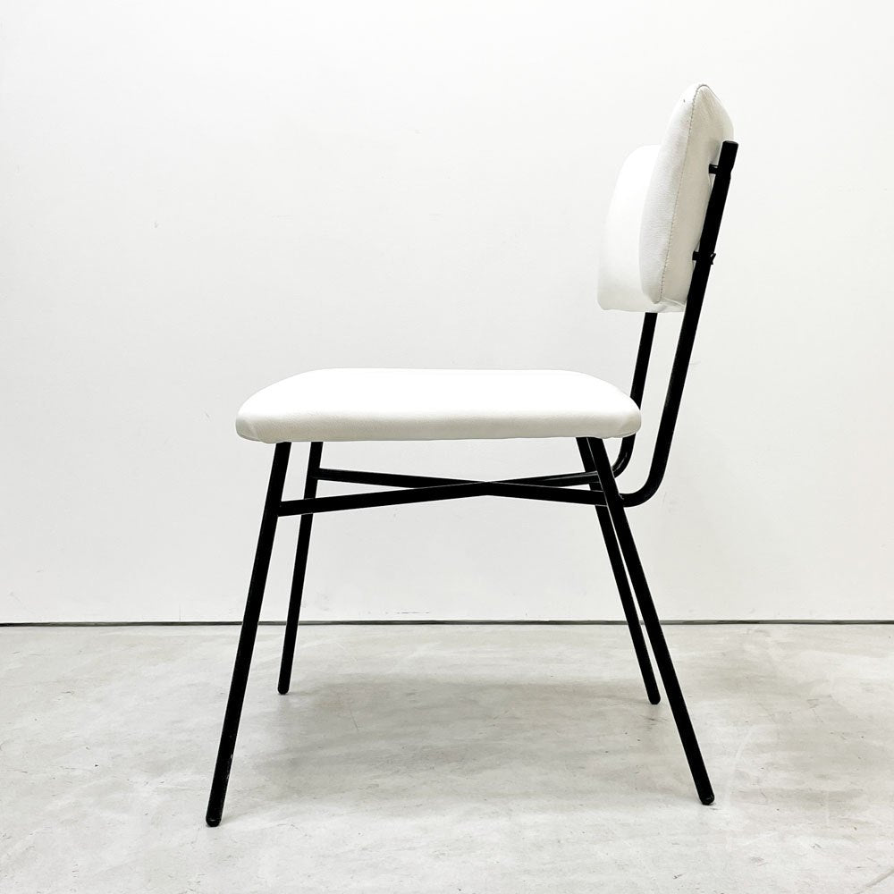 アルフレックス arflex エレットラ ELETTRA ダイニングチェア レザー ホワイト Studio BBPR イタリアモダン シンプルデザイン B ●