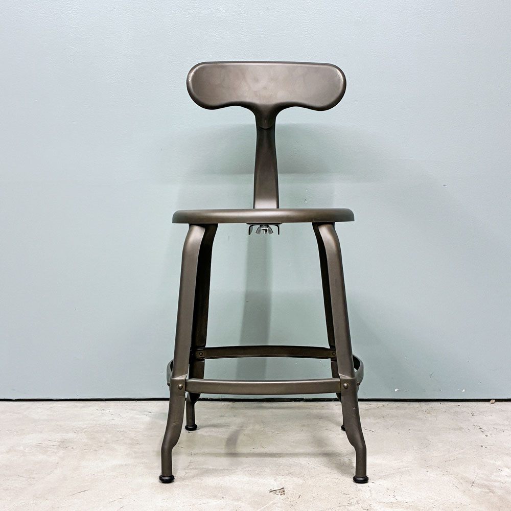 フェールトラヴァイユ FER TRAVAIL ニコルチェア NICOLLE Chair SH45cm ダイニングチェア スチール マットクリア仕上げ 別注モデル インダストリアル フランス A ◎