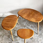 アーコール ercol ペブル PEBBLE 354 ネストテーブル nest of tables サイドテーブル ブルーラベル エルム材 UKビンテージ ■