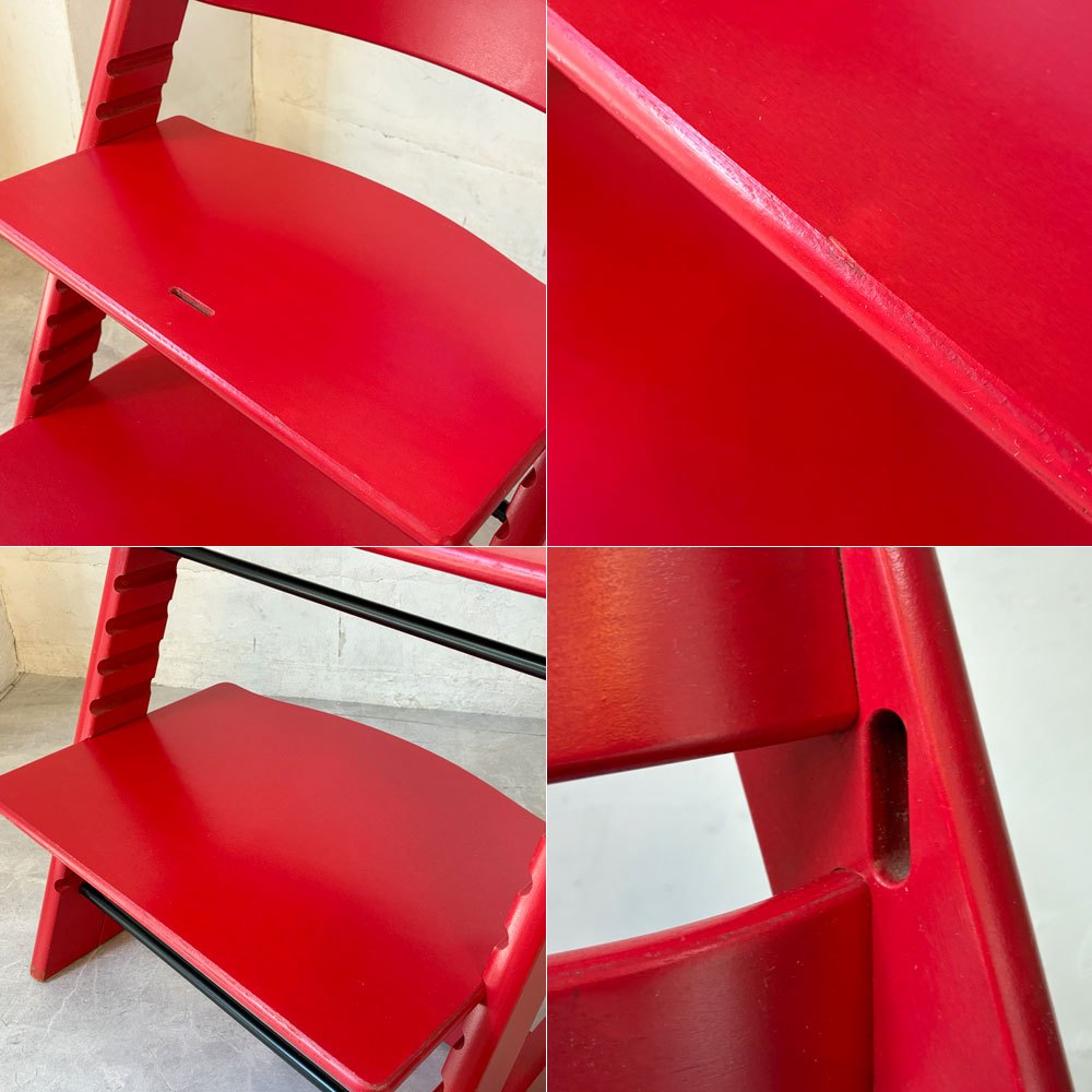 ストッケ STOKKE トリップトラップ TRIPP TRAPP ベビーチェア キッズチェア S/N3～ レッド  赤 ノルウェー 北欧家具★