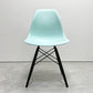 ハーマンミラー HermanMiller サイドシェルチェア ドゥエルレッグ DSW アクアスカイ × エボニー ポリプロピレン製 イームズ ミッドセンチュリー C ●
