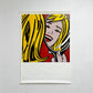 ロイリキテンスタイン Roy Lichtenstein 2013年 国立新美術館 アメリカンポップアート展 「鏡の中の少女」 B1サイズ ポスターのみ ●