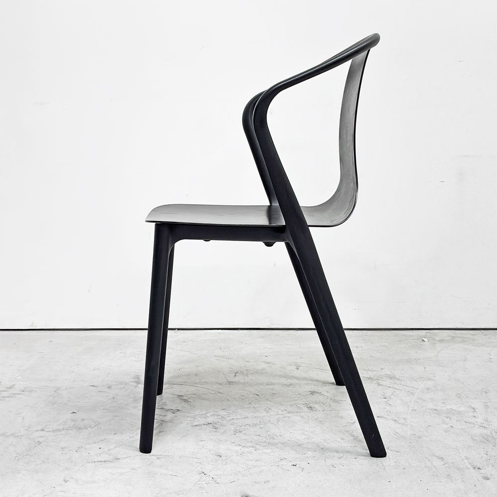 ヴィトラ Vitra ベルヴィルチェア Belleville Chair アームチェア ダイニングチェア スタッキングチェア オーク材 ダークブラウン系カラー ロナン & エルワン・ブルレック A ●