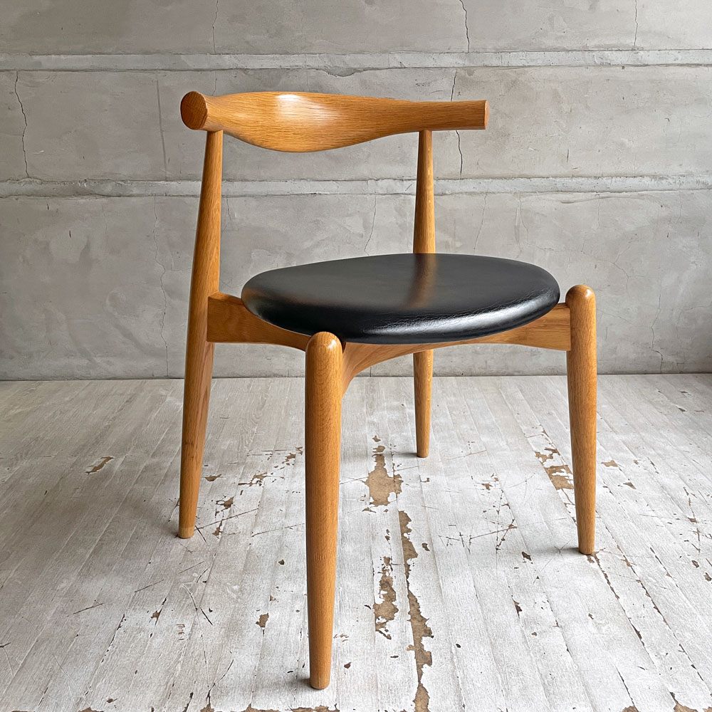 カールハンセン＆サン Carl Hansen & Son CH20 エルボーチェア ダイニングチェア オーク材 レザー 本革 ハンス・J・ウェグナー ♪