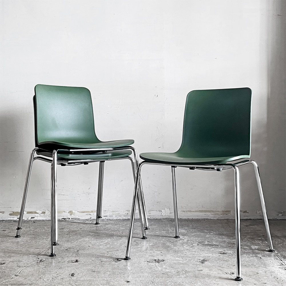 ヴィトラ vitra ハルチューブ HAL Tube サイドチェア ダイニングチェア スタッキング グリーン ジャスパー・モリソン C ■