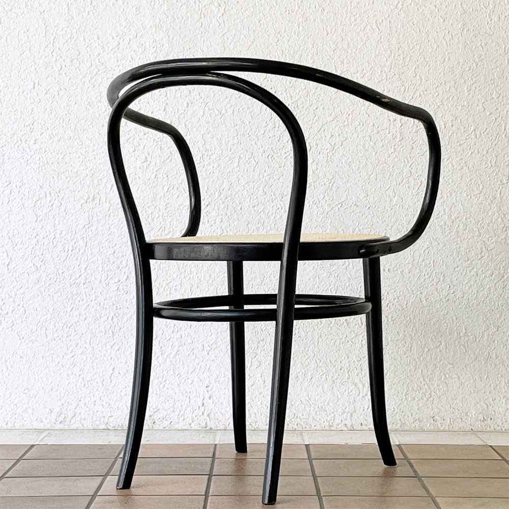 トーネット THONET ビンテージ No.209 ベントウット アームチェア コルビジェチェア ヴィエナチェア ダイニングチェア ラタンシート ◇