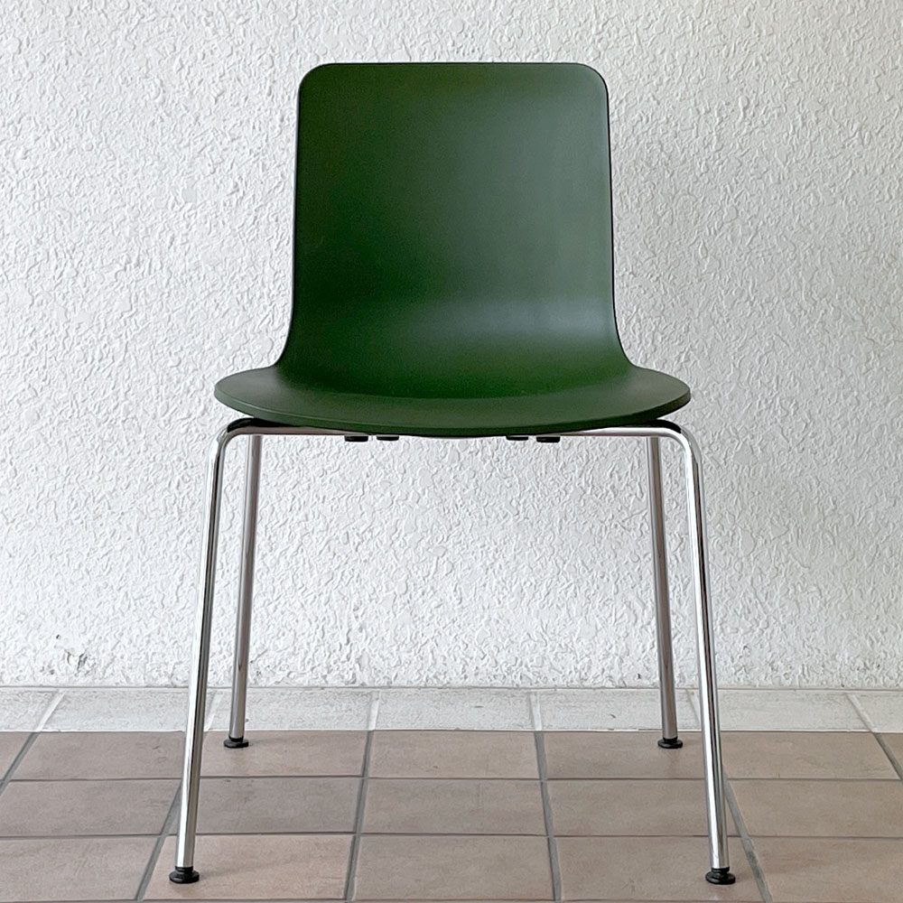 ヴィトラ vitra ハルチューブ HAL Tube サイドチェア ダイニングチェア スタッカブル グリーン ジャスパー・モリソン C ◇