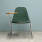 ハーマンミラー Herman Miller サイドシェルチェア セカンド 2nd ビンテージ アプホルスター スクールベース 肘掛けテーブル付 イームズ ミッドセンチュリー A ◎