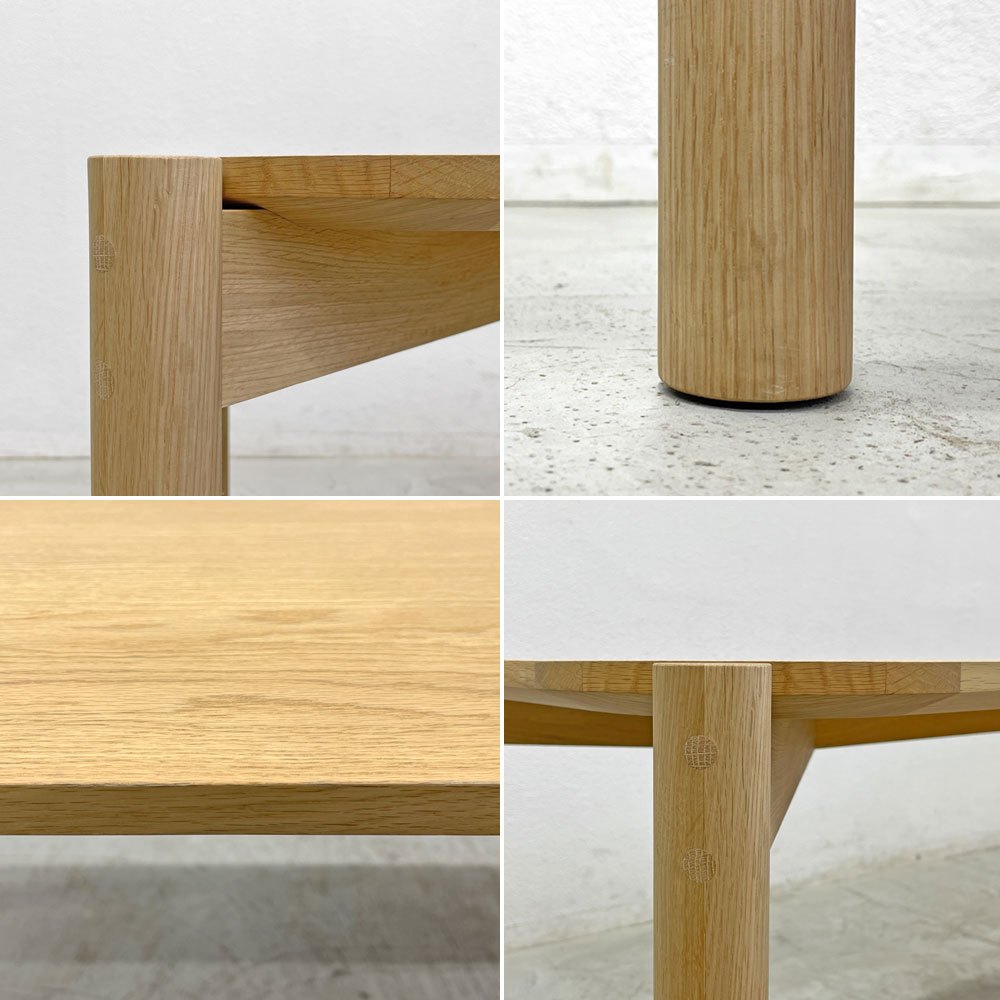 カリモクニュースタンダード Karimoku キャストール ダイニングテーブル CASTOR TABLE 150 国産ナラ材 ピュアオークカラー 定価145,200円 〓